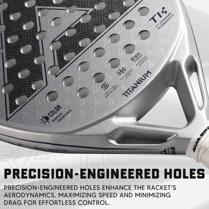 Ready to Ship 1st Titanium Carbon Fiber with Diamond Frame Shape Padel Tennis Rackets Padel Rackets