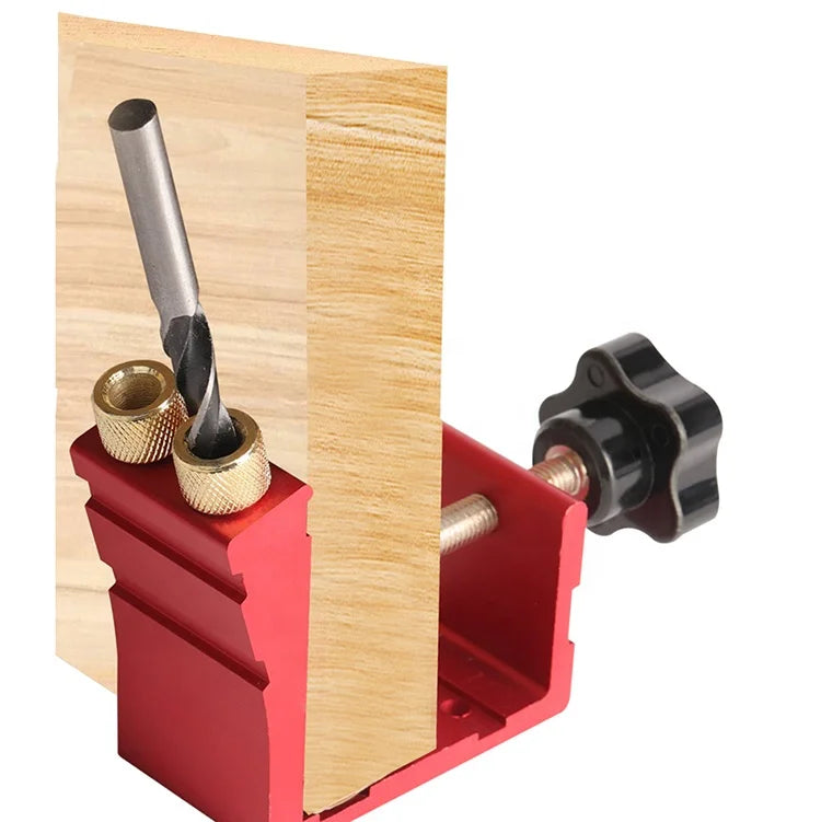 Pocket Hole Jig Kit Woodworking Punch All-Matel Pocket Screw Jig with 3 Drilling Hole Tools, type - Pocket Hole Jig