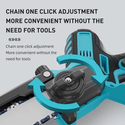 DTWA2-0064 Hot Sale High Power Electric Chain Saw Rechargeable Home Logging Chainsaw