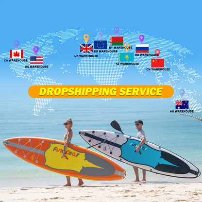 FUNWATER Dropshipping OEM 11' sup Paddle Board Inflatable sup Set Stand up Paddle Board sup Paddle Surfboard
