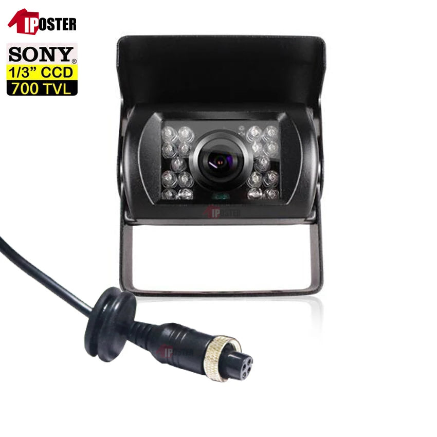 Factory Supply IPoster 18 Infrared LED CCD Night Vision Waterproof Car Backup Reversing Camera