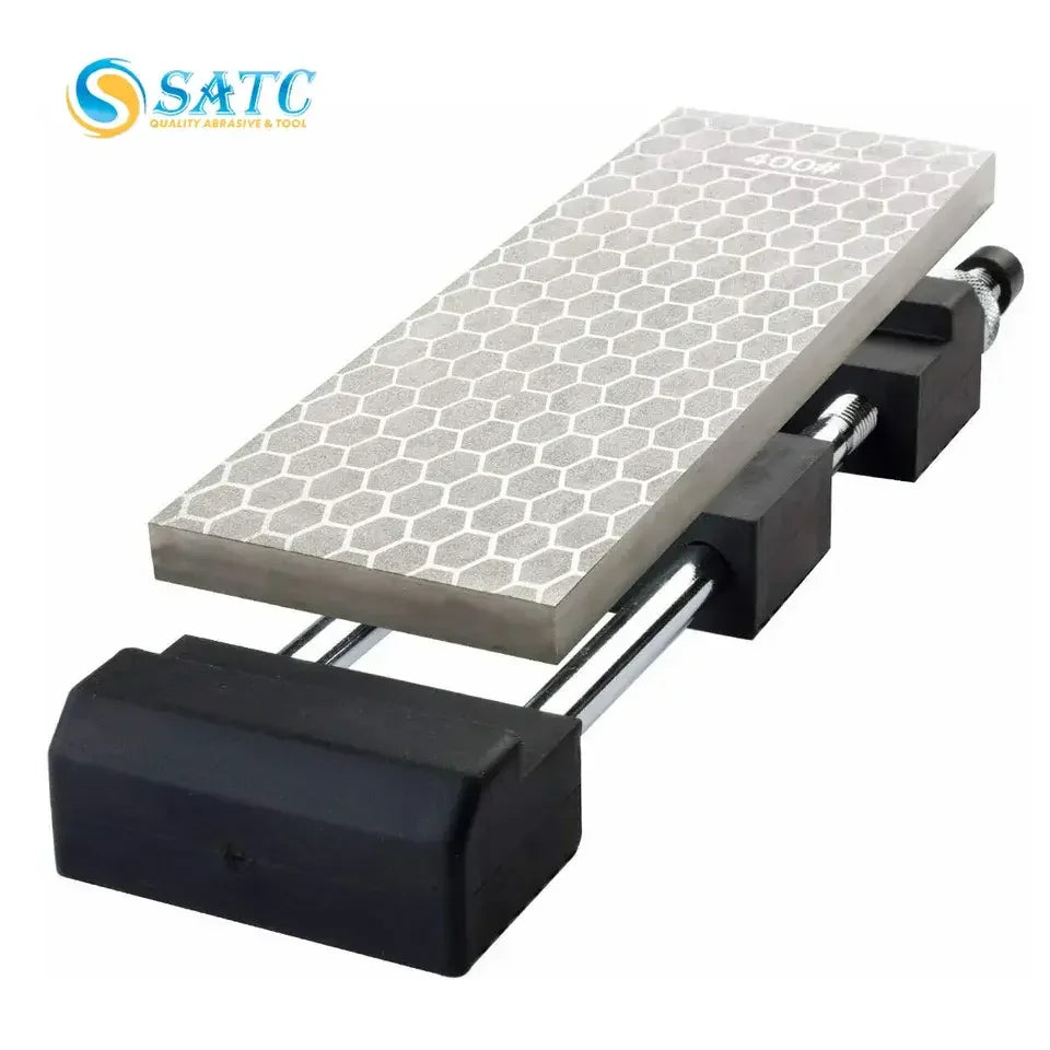 10Pcs 8in Steel Honing Stone Double Sided Diamond Sharpening Bench 400/1000 Grit for Sanders