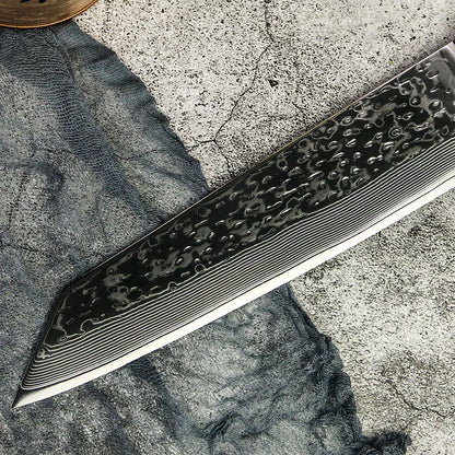Yangjiang Amber High Quality 67 Layers Vg10 Japanese Damascus Steel 8 Inch Kitchen Kiristuke Knife with Premium RoseWood