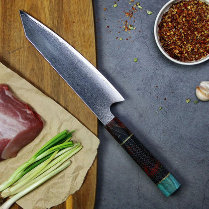 2021 New 8 Inch Japanese Kiritsuke Kitchen Set with Damascus Layer Steel Kiritsuke Kitchen Knife