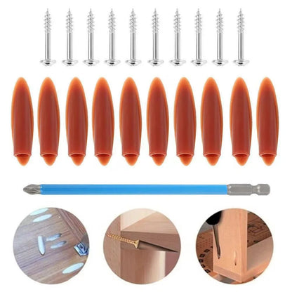 15 Degree 34pcs Set Pocket Hole Jig Kit System 6/8/10mm Drill Guide Drill Bit Set Blue Aluminum Pocket Hole Jig