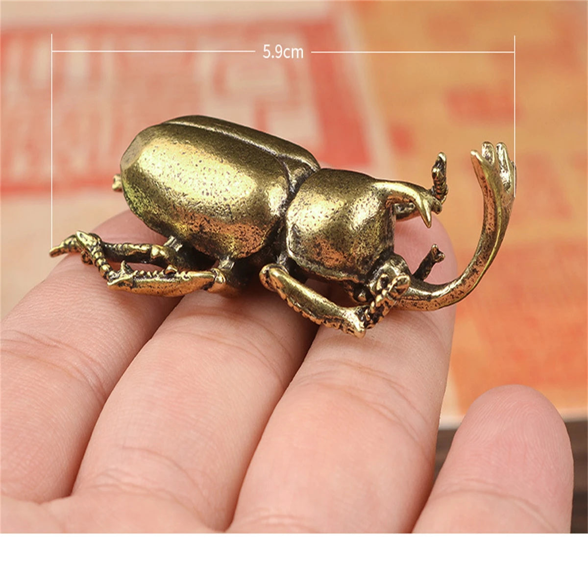 Solid Brass Insect Figurine Small Insect Statue House Ornament Animal Figurines Home Supplies