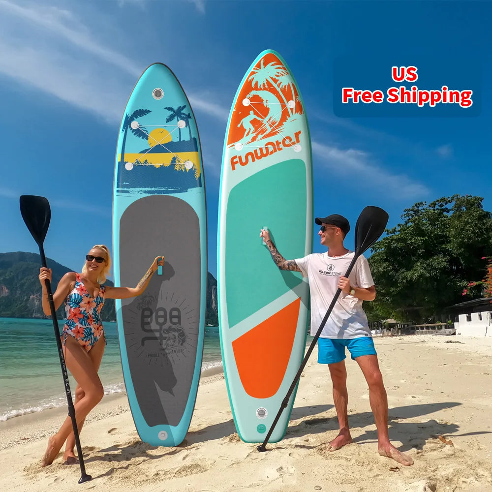 US Free Shipping Dropshipping Wholesale Waterplay Surfing sup Stand up Paddle Board Surfboard Surf Board Paddle Board Inflatable