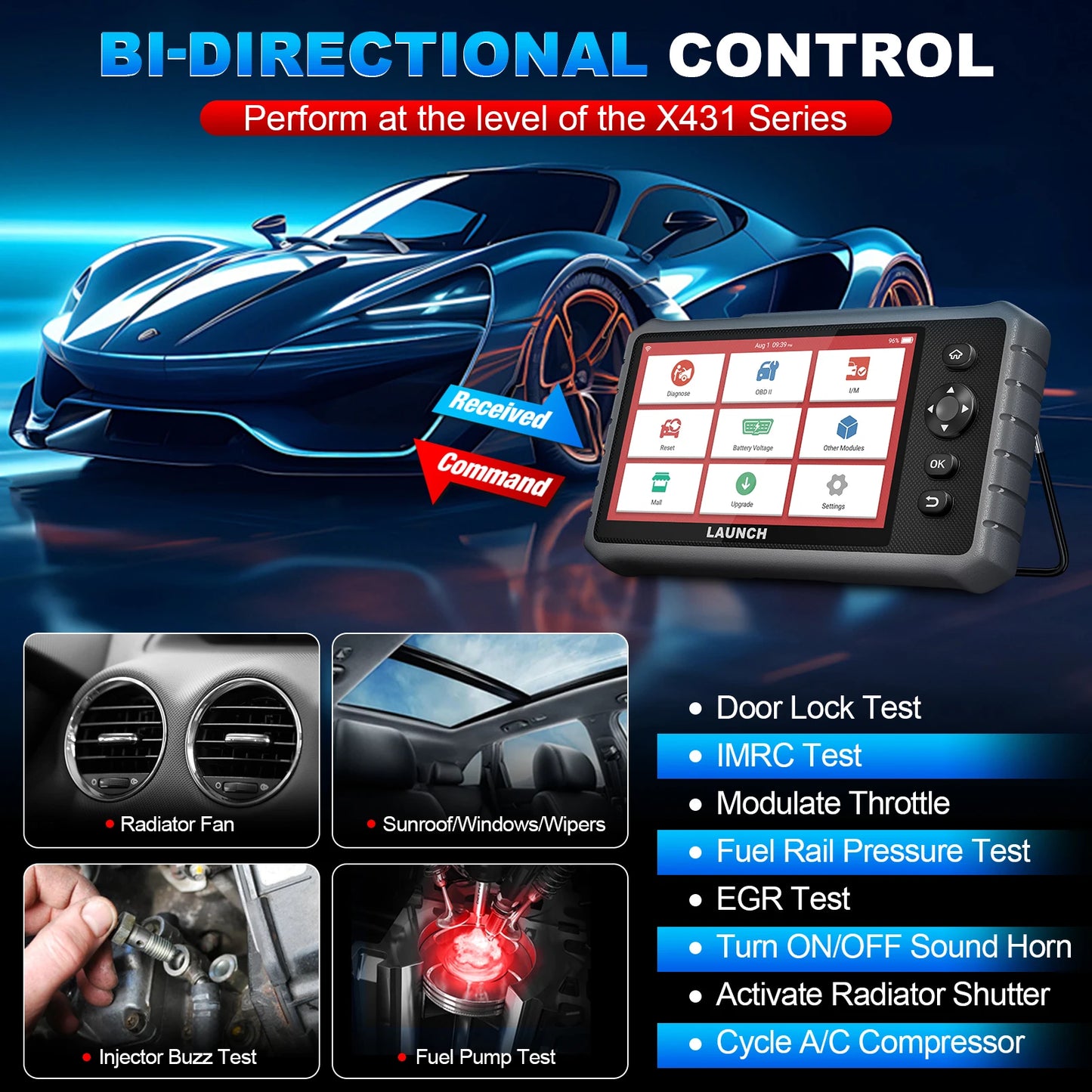 2025 New Launch CRP919E Llite Bi-directional Scan Tool With FCA AutoAuth All System OBD2 Diagnostic Tool
