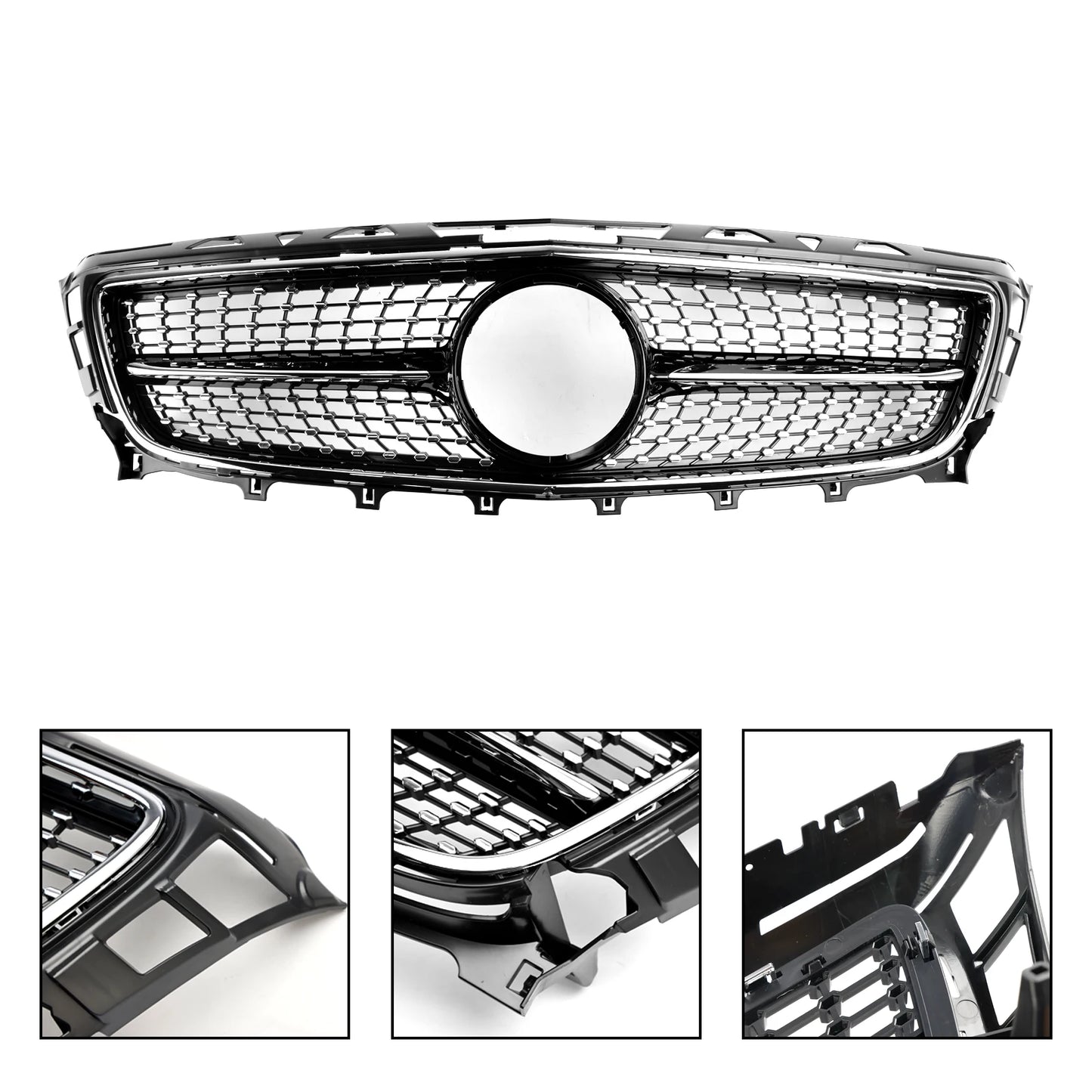 Front Grill Grille for Mercedes-Benz W218 CLS-Class ClS350/500/550 2011-2014 Car Front Bumper Grille