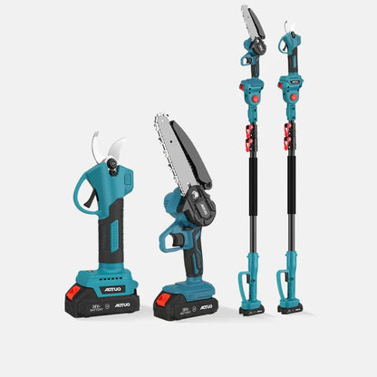 Electric Brushless Pruning Shears Garden Fruit Trees Telescopic High-Rise Shears High Branches High-Performance Hedge Trimmer