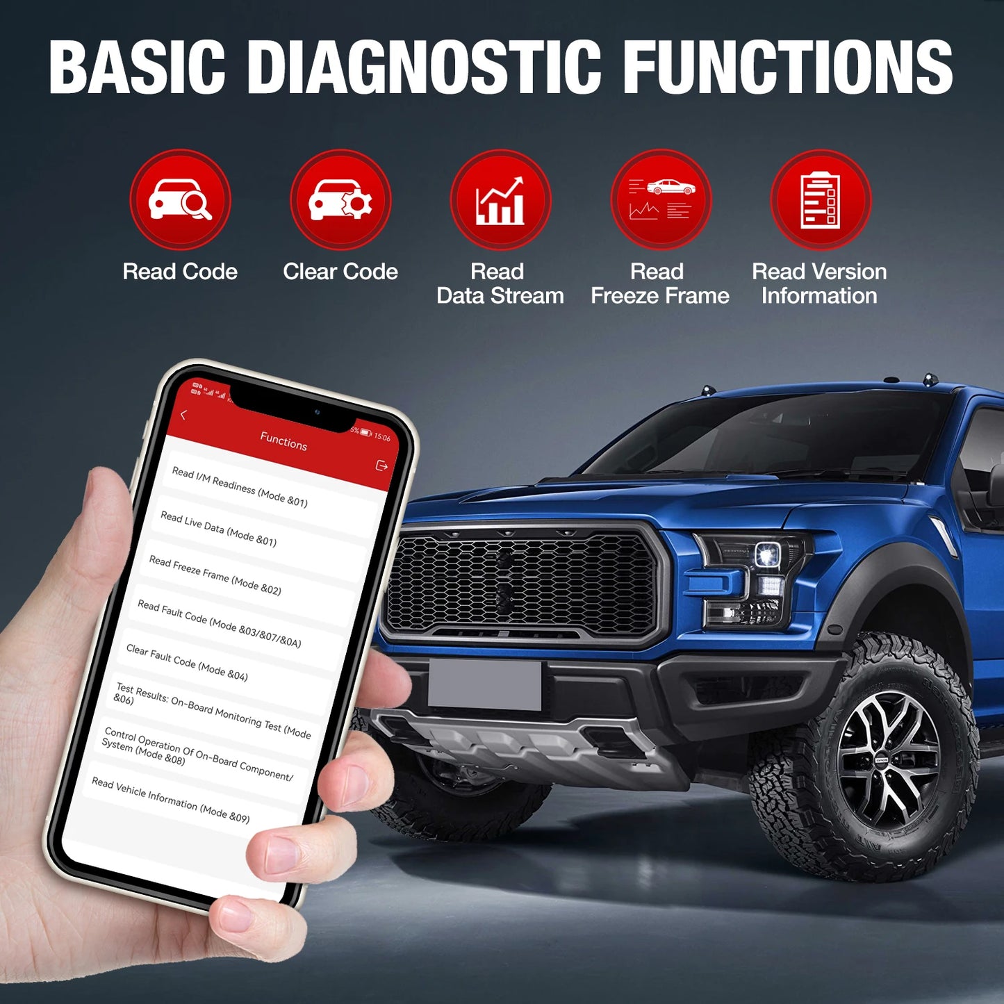 Ediag New Version Full Systems BT Car Diagnostic Tool Obd2 Scanner Bi-Directional Active Test Ecu Coding