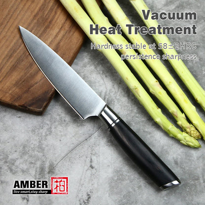 Hiigh Quality Multipurpose Pakkawood Handle 5inch Utility Kitchen Knife