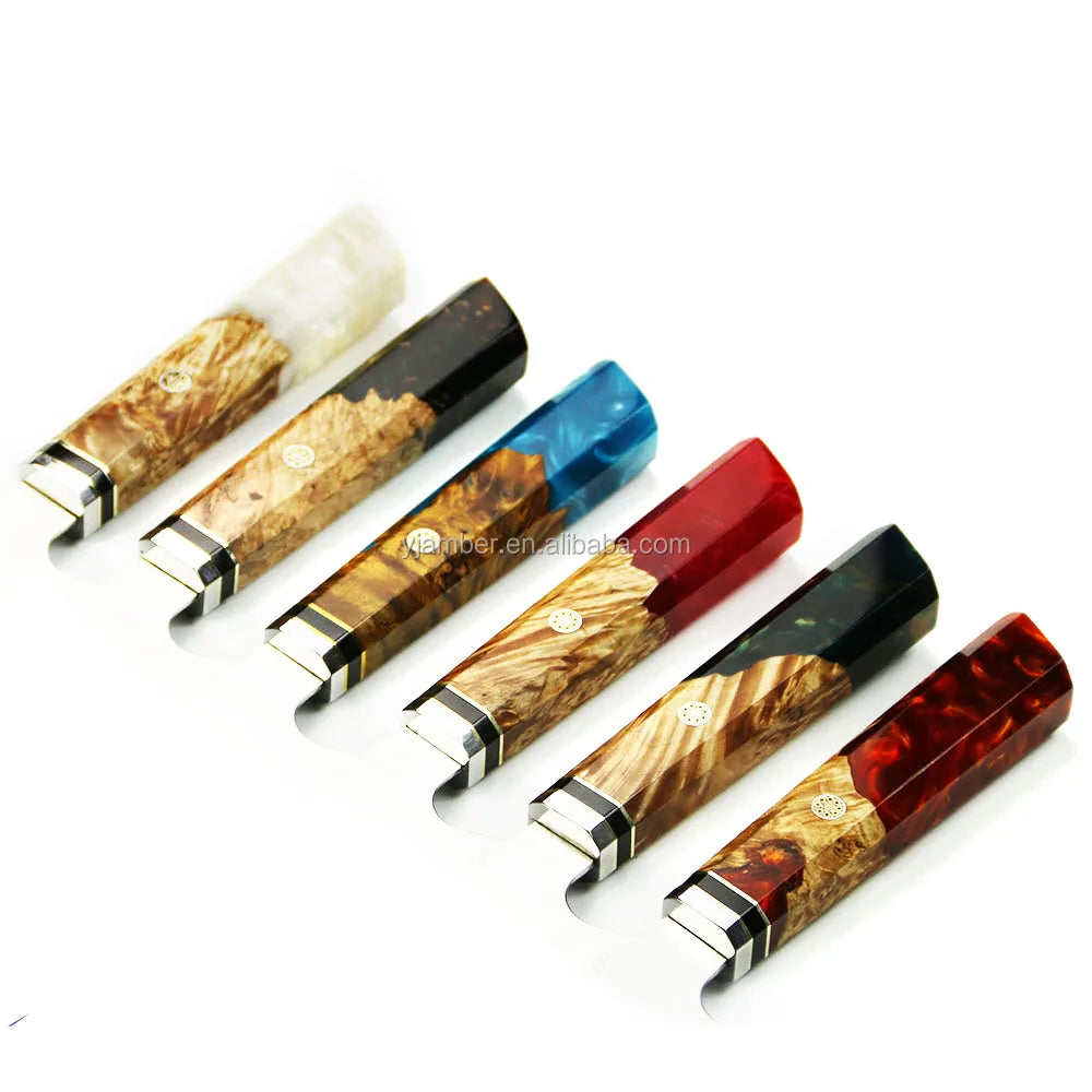 Drop Shipping DHL EXPRESS Vg10 Damascus Steel Knife Colorful Wood Handle Chef Knife Kiristuke Damascus Chef Knife