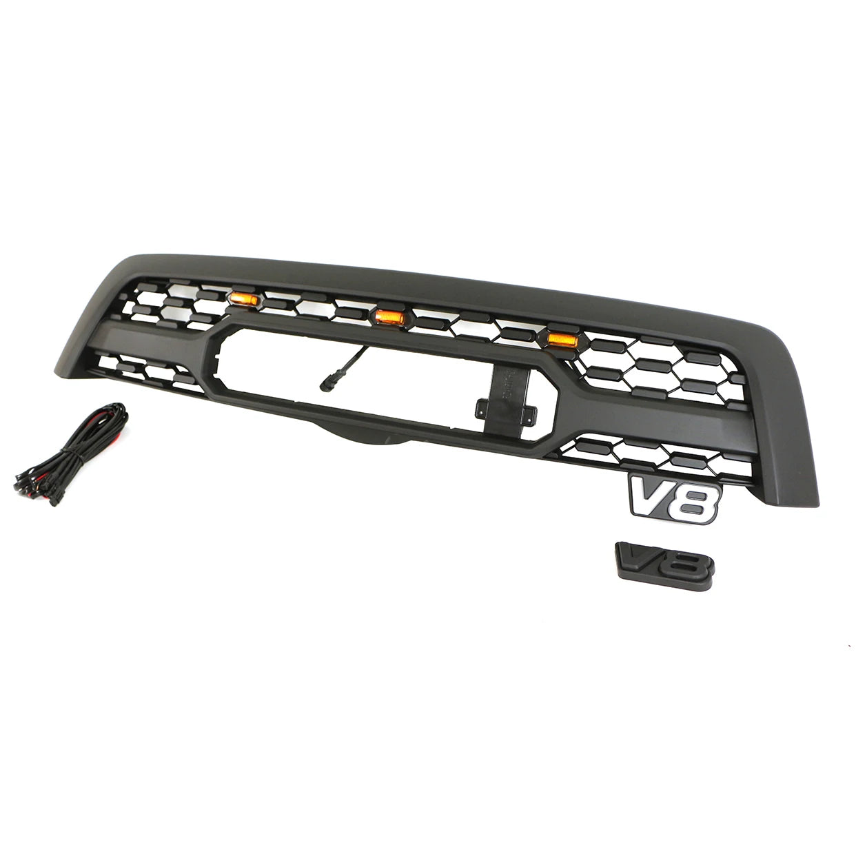 Car Mesh Front Grille With Light Fit for Sequoia 2005-2007