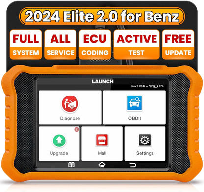 USA EU Warehouse 2025 LAUNCH Creader Elite 2.0 for Mercedes Benz All System OBD2 Diagnostic Tool Auto Code Reader