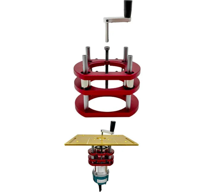 L-HT193 Router Lift for 65mm Diameter Woodworking Inverted Lifting Base Electric Wood Mill Trimming Chamfering Washing Table