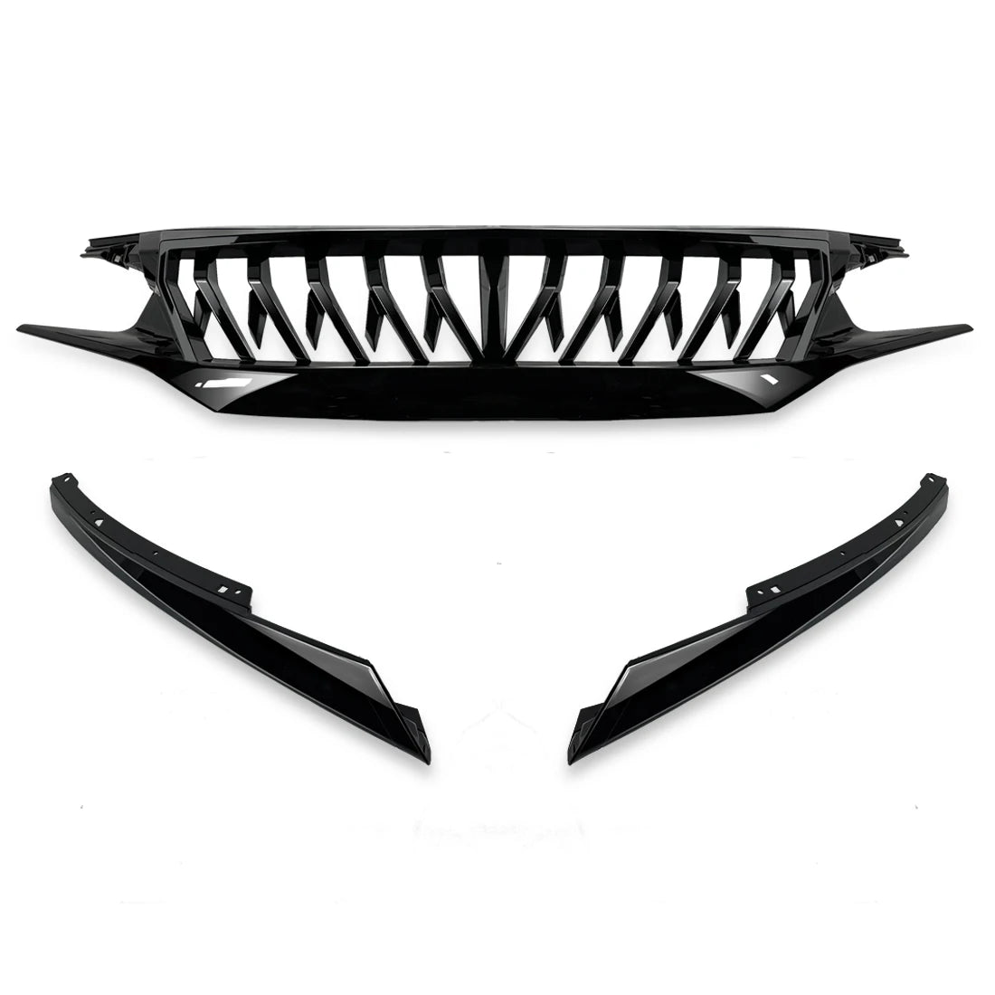 US Stock Glossy Black Shark Style Grille for 2016-2021 Honda Civic Sedan/Hatchback/FK8