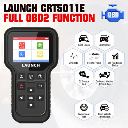 2025 New LAUNCH CRT5011E TPMS Relearn Tool Read&Program LTR-01 Sersors (315/433MHz) Reset TPMS