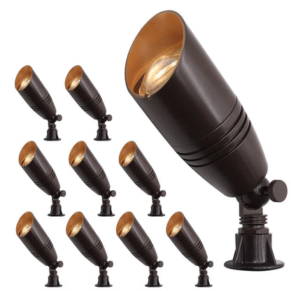 USA Warehouse LT2105A 2700K-6000K IP65 12 Volt Garden Spike Low Voltage Landscape Spot Light Aluminum