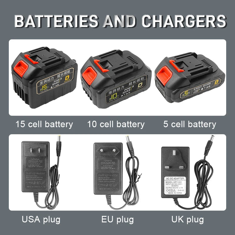 500W 410mm Electric Cordless Gasoline Pole Hedge Trimmer