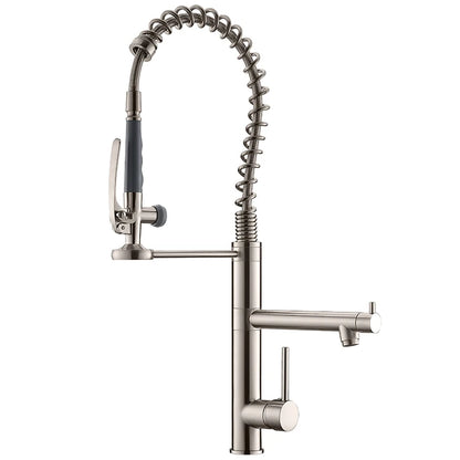 High Quality Contemporary Design Commercial Kitchen Faucet Wholesale Deck Mounted Thermostatic Single-Hole Brass Body Ceramic