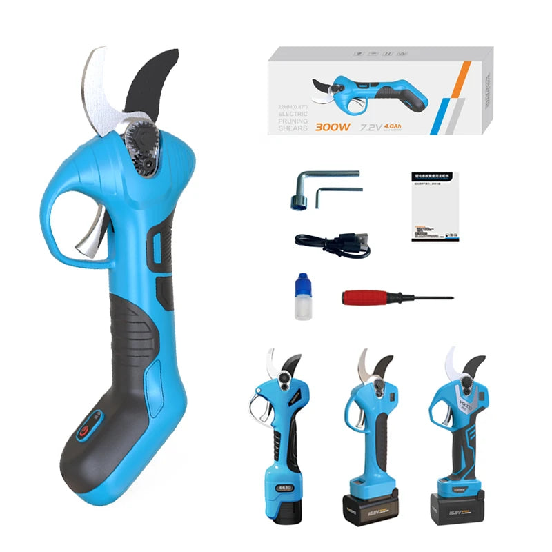 YODOO New Electric Pruning Shear Best Electric Scissors Battery Garden Tools Electric Garden Shears, Cutting Capacity - 22MM