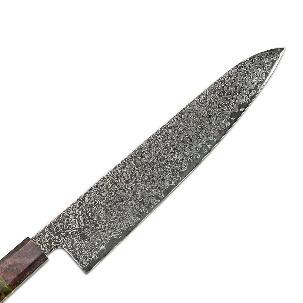 8 Inch Damascus Knife with Stablilize Wood Handle Damascus Steel Chef Knives Kitchen Knives