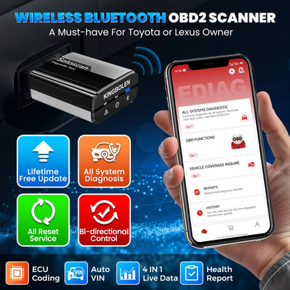 KINGBOLEN SOLOSCAN Auto Diagnostic Tools Full System Bidirectionnal ECU Coding Scanner Lifetime Free Update