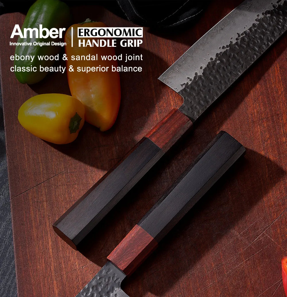 High Quality Japanese Filleting Knives Honsukie 6.3inch Full Tang Kitchen Chef Boning Knife Petty Chef Knife