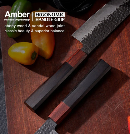 High Quality Japanese Filleting Knives Honsukie 6.3inch Full Tang Kitchen Chef Boning Knife Petty Chef Knife