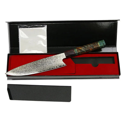 Hot Sale Factory Direct Price Stable Solidified Wood Handle Material Chef Gyuto Knife