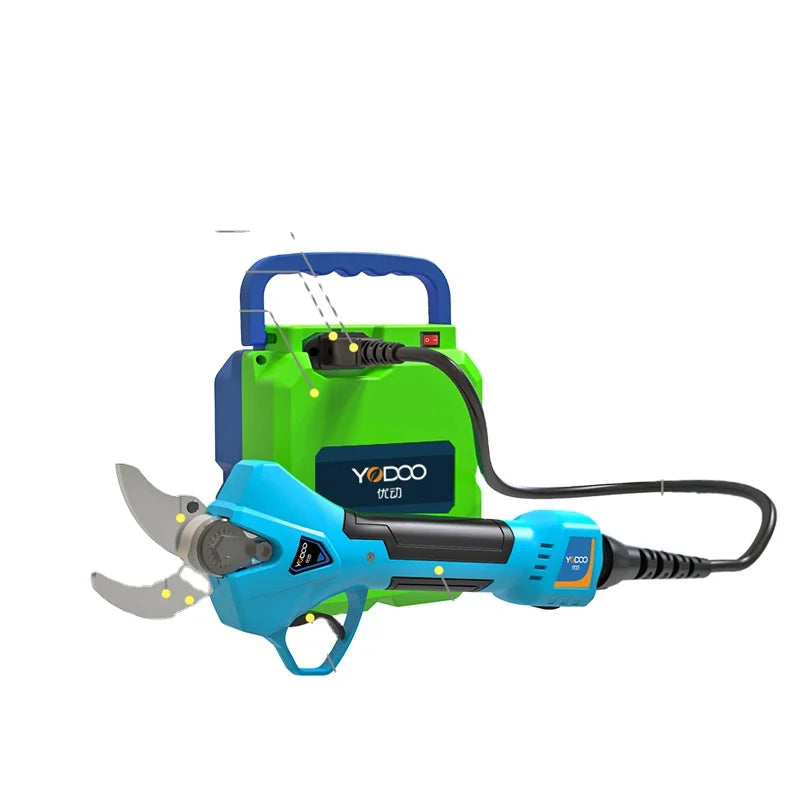 36V Longlife Use Powerful 35MM Electric Pruning Shears Rechargeable Battery Power Shears LED Screen Display Gardening Pruner