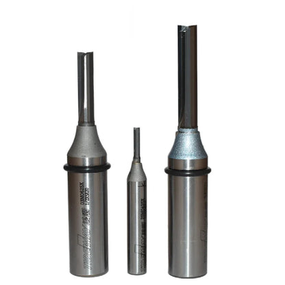 Tideway Industries Grade 1/4 1/2 Inch Shank 2 Flutes TCT Straight End Mill Woodworking Router Bit, diameter - 1/2*4*20