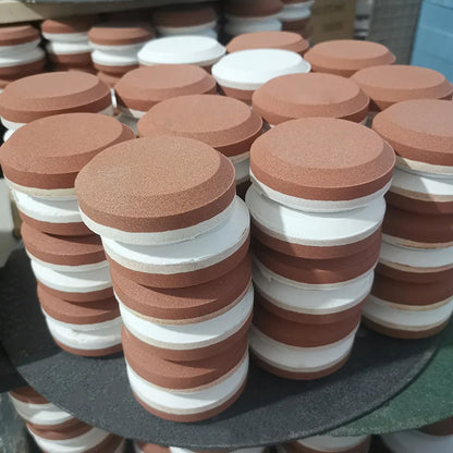 Double Sides 400 1000 180 320 Grits Outdoor Tool Round Hand Held White Corundum Whetstone Sharpening Stone