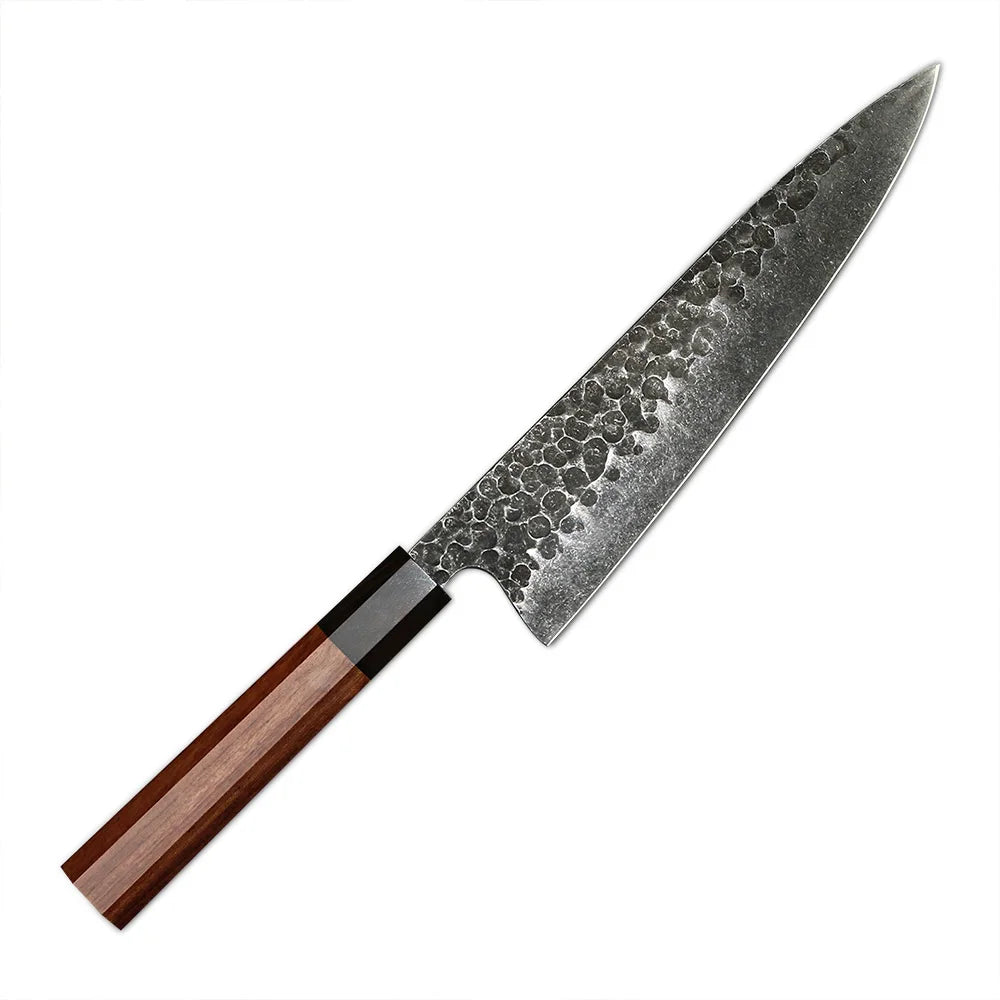 Yangjiang Amber Custom Handmade High Carbon Steel 8 Inch Master Japanese Kitchen Chef Knife with Box