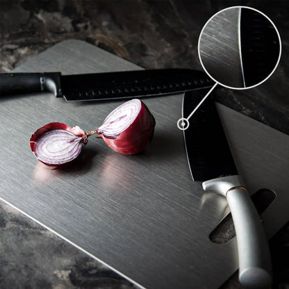 New Arrival Kitchen Gadget 304 Stainless Steel Metal Titanium Cutting Board for Kitchen