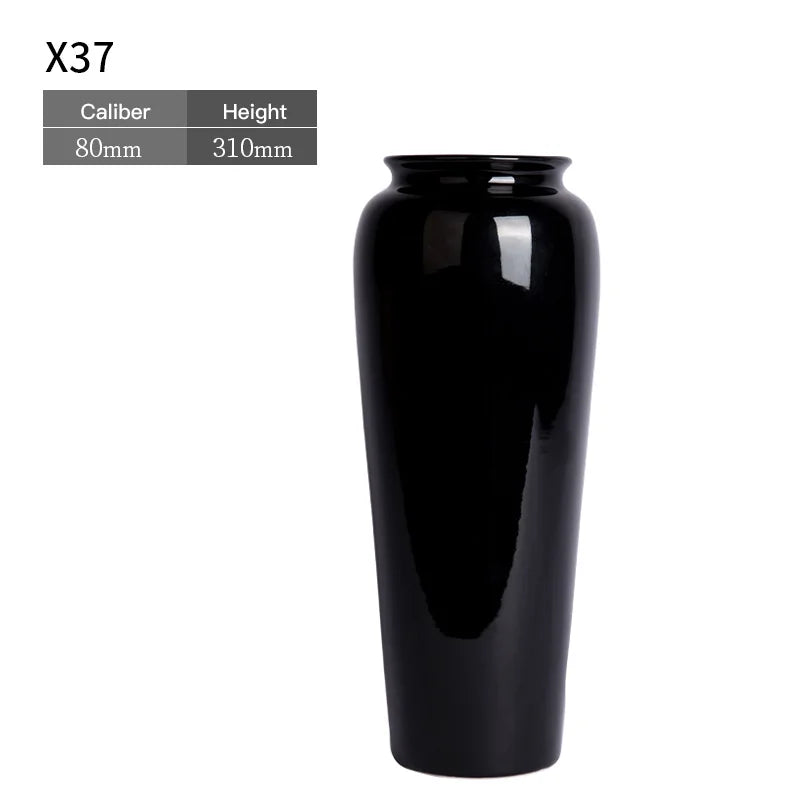 Ceramic Vase Chinese Style Tabletop Vase Decoration Living Room Flower Arrangement Flower Art Decoration Jewelry Home