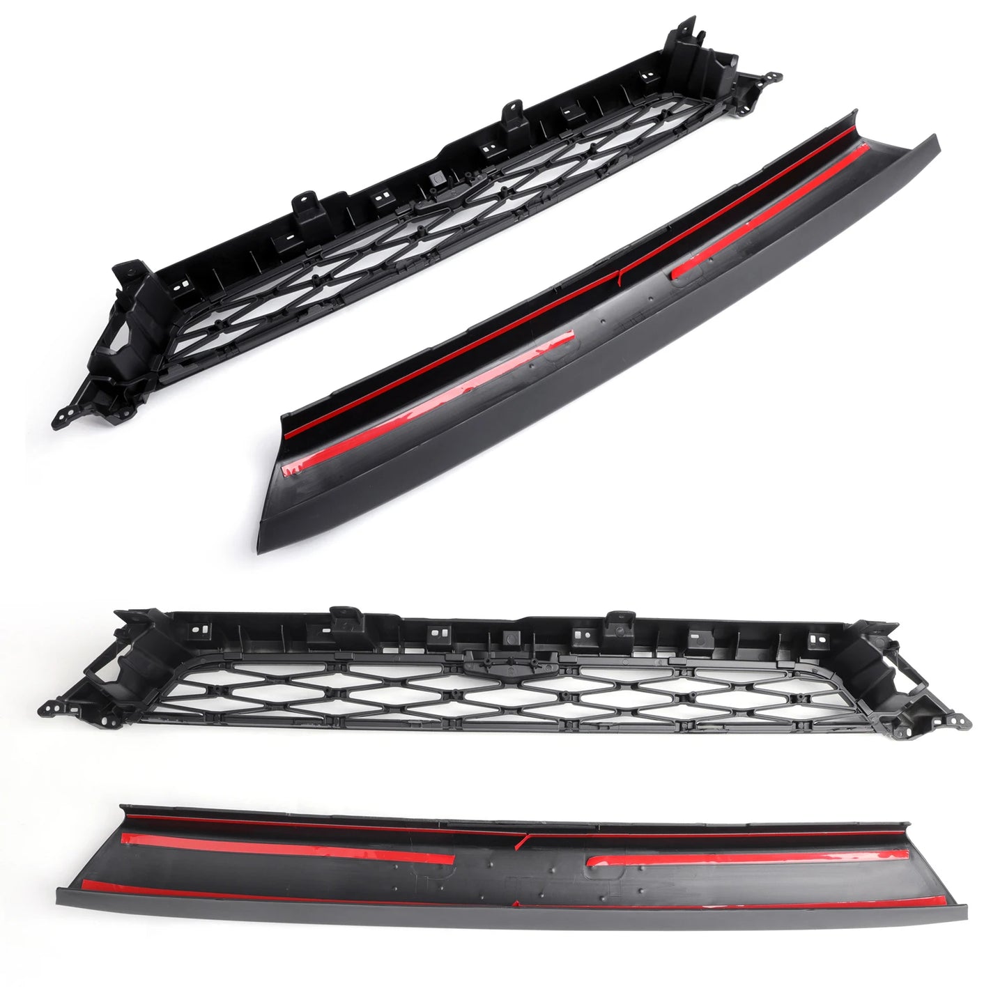 2PCS PZ323-35056 Front Grille for Toyota 4Runner TRD PRO 2014-2019 PZ327-35053 Car Grille With Logo
