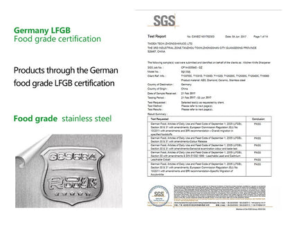 TV1703 Taidea V-SAN Deluxe Black Crystal Ceramic Sharpening Steel Rod