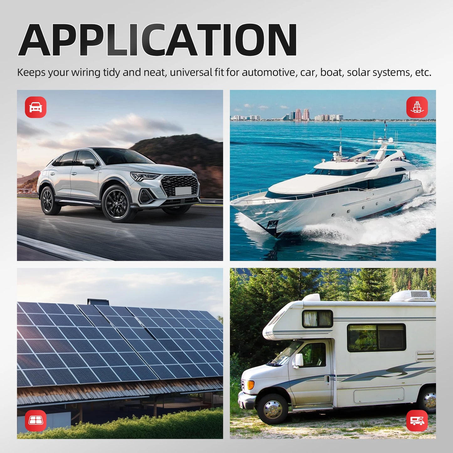 600 Amp Bus Bar Heavy Duty Power Distribution Block with 6XM10 Stainless Steel Studs Pure Copper Terminal Block with Cover