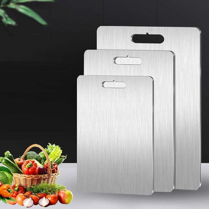 New Arrival Kitchen Gadget 304 Stainless Steel Metal Titanium Cutting Board for Kitchen