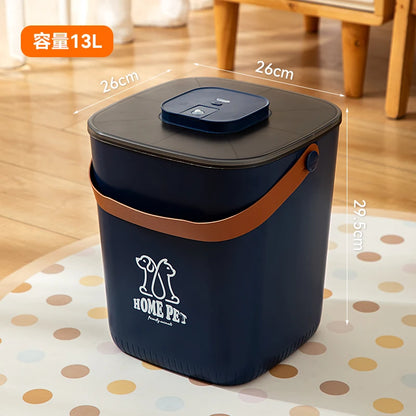High Quality Intelligent Vacuum Pet Food Storage Container Large Capacity Moisture Mildew Proof for Kitchen Use for Cats Dogs