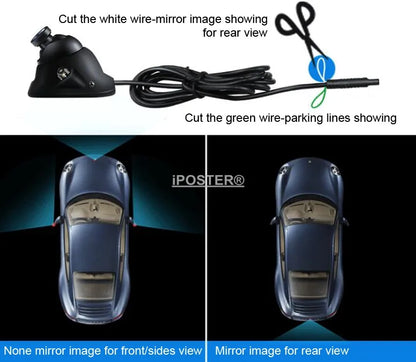 IPoster Car Back up Camera HD Night Vision RCA Connector for Truck Lorry Van Bus Rear/Front/Side View Camera