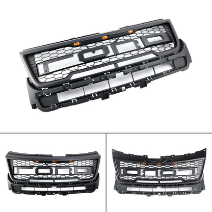 Front Upper Bumper Grille Grill for Ford Explorer 2016-2018 With Lights Letter