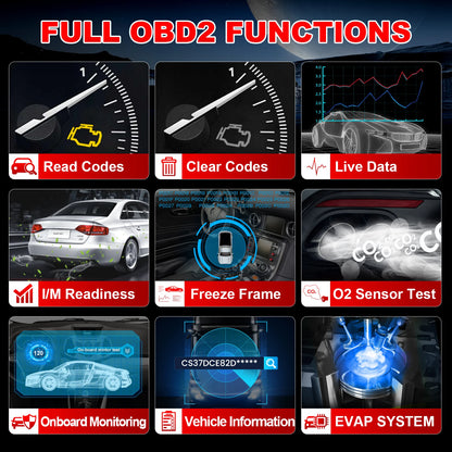 2025 Newest Launch CR300 OBD2 CANFD Scanner Auto Code Reader Diagnostic Tools I/M Engine Battery Tester Free Update