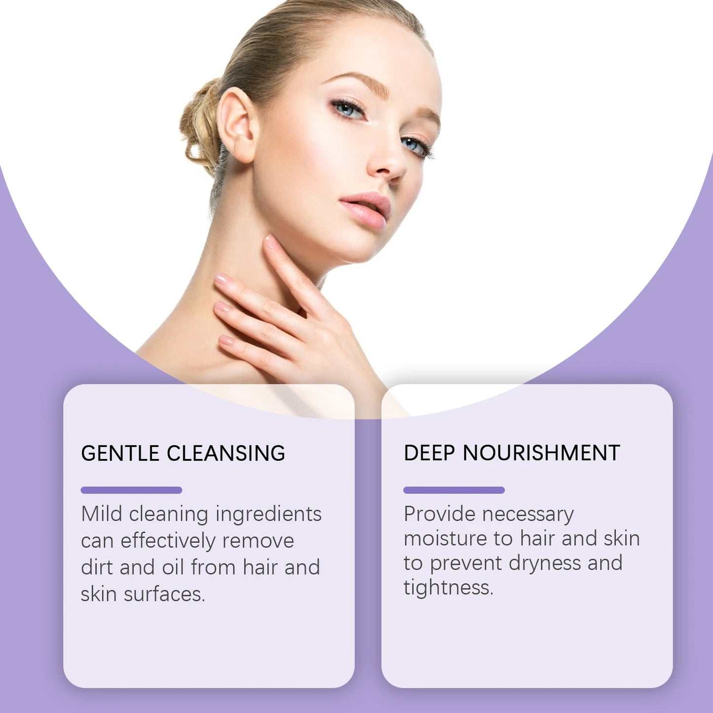 Jaysuing Lavender Shampoo & Shower Set Gently Cleans And Moisturizes Body, Skin And Scalp