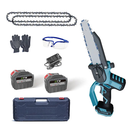 DTWA2-0064 Hot Sale High Power Electric Chain Saw Rechargeable Home Logging Chainsaw