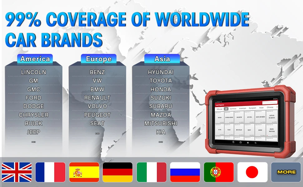 Global Version Original LAUNCH CRP919X BT Diagnostic Scanner with Bluetooth Supports CAN FD DoIP and ECU Coding Hot Sales