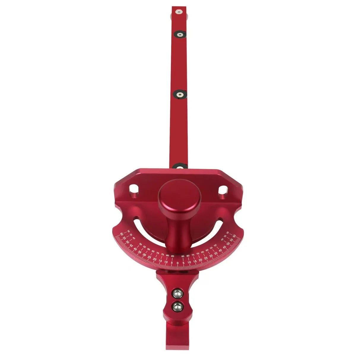 L-HT110-1 Woodworking Push Handle Aluminum Alloy Angle Ruler Quick Positioning Ruler Stop Angle Plate Table Saw Band Saw Guide