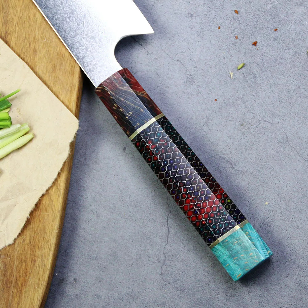 2021 New 8 Inch Japanese Kiritsuke Kitchen Set with Damascus Layer Steel Kiritsuke Kitchen Knife